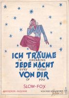 ICH TRÄUME JEDE NACHT VON DIR Noten Text Akkordeon Slow-Fox 1946 Bayern - Ochsenfurt Vorschau