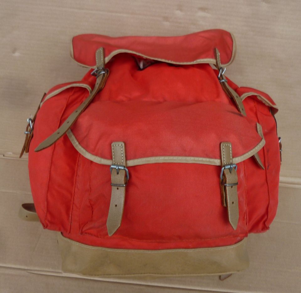 Orig. DEUTER Rucksack 60-er Wanderrucksack Old Germany Rot in Augsburg