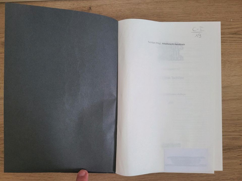 Tschöpe, Arbeitsrecht Handbuch, 10. Auflage, 2017 in Berlin