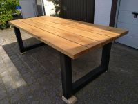 Tisch nach Maß - Gartentisch Esstisch Holz Stahl Eiche Bohlen Baden-Württemberg - Kraichtal Vorschau