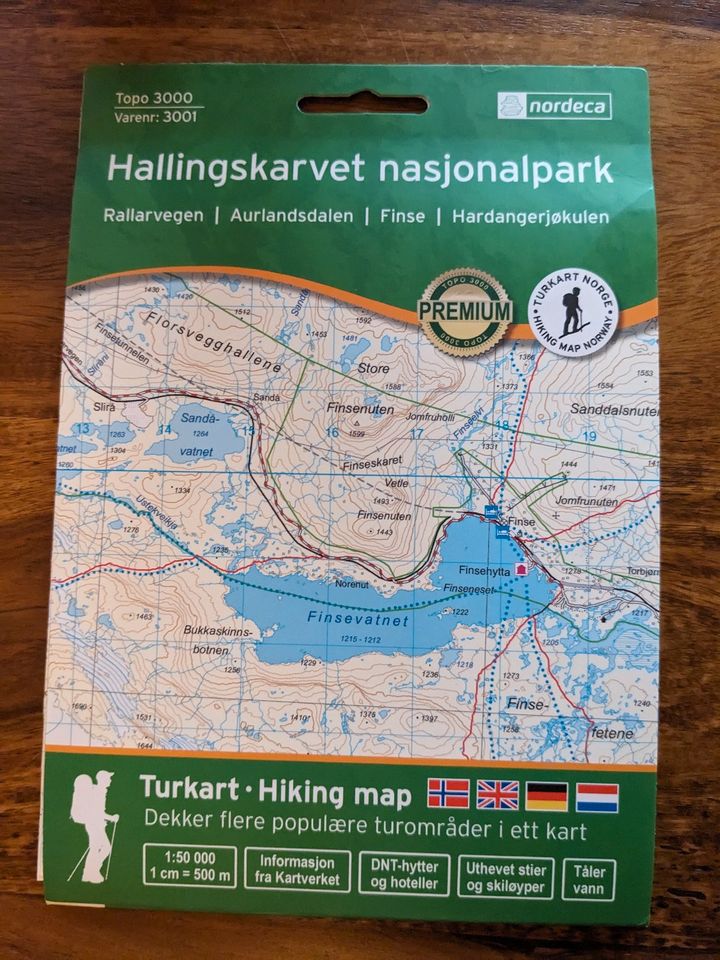 *Wanderkarte Hallingskarvet Nationalpark von Nordeca - unbenutzt* in Frankfurt am Main