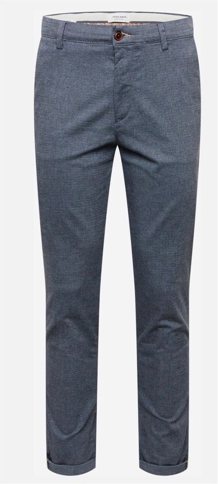 wNeu! slim fit Chino Hose „Marco“ Jack & Jones, Taubenblau, 30/34 in Leipzig