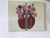 Bild Kunstwerk Kunst Malerei Gemälde Blumen Diptyque Essen - Bredeney Vorschau