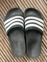 Adiletten schwarz Größe 9 / 43 Adidas Badeschuhe Badeschlappen Nordrhein-Westfalen - Leverkusen Vorschau