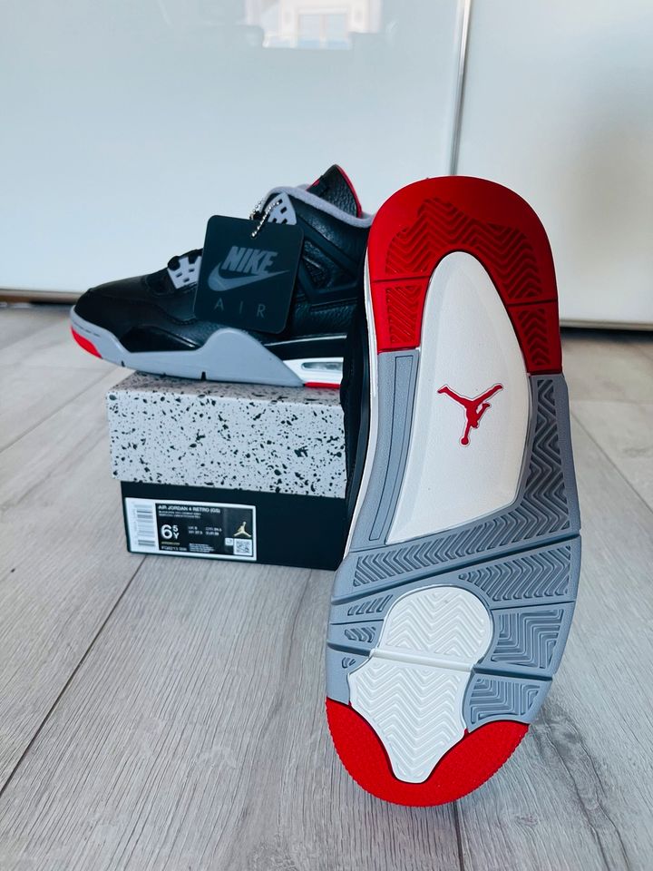 Jordan 4 Bred Reimagined - EU 39 / US 6,5Y - ALL IN in Lahr (Schwarzwald)