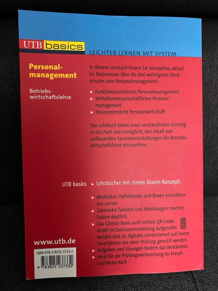 Personalmanagement / Studium / Lehrbuch / UTB Basics in Bamberg