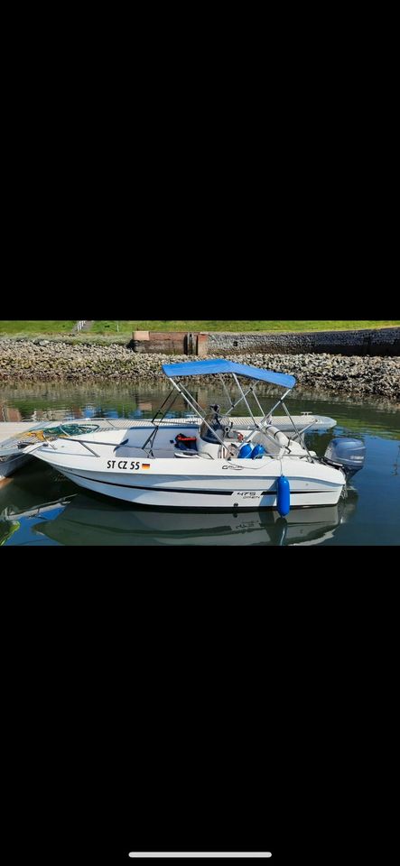 Konsolenboot Galia 475 Yamaha Motorboot k. QuickSilver in Siegen