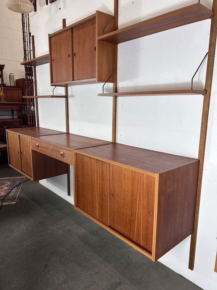 Vintage Teak Regalsystem PREBEN SØRENSEN 60s Schreibtisch Kommode in Delmenhorst