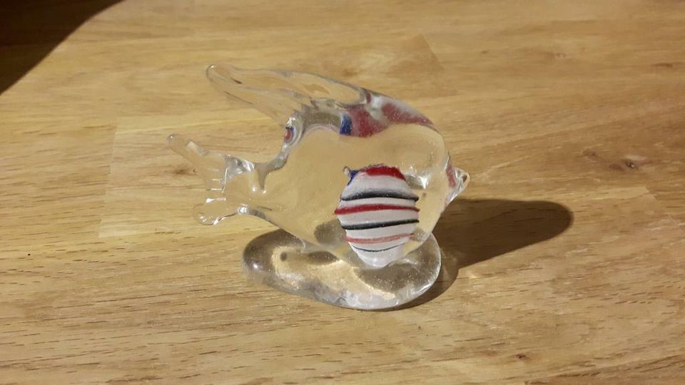 Glasfigur Fisch Skalar in Hohes Kreuz