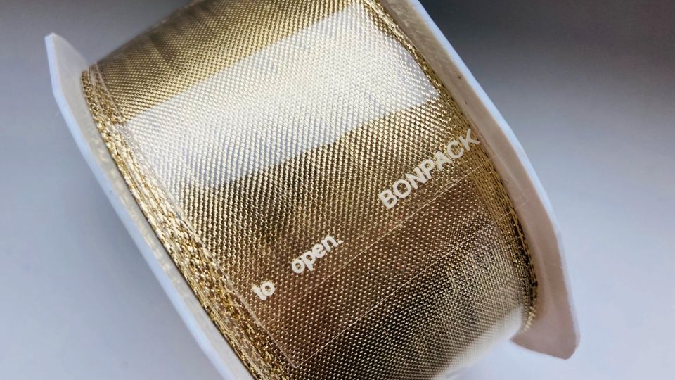 Neu & ungeöffnet! Goldenes Stoff Geschenkband breit & 5m lang❣️ in Frankfurt am Main
