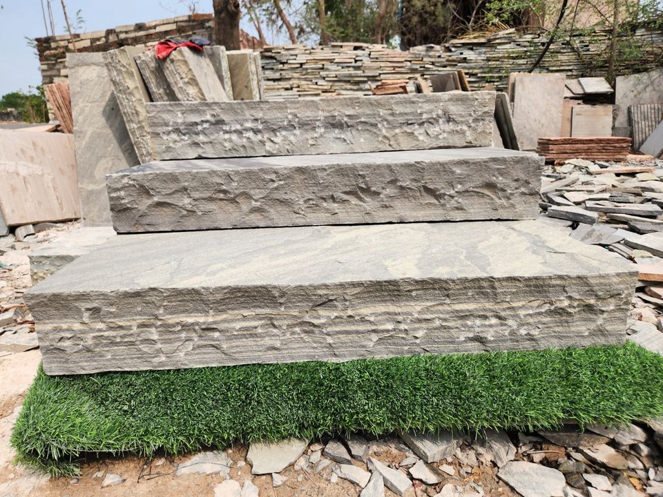 Sandstein Blockstufen Naturstein Treppenstufen Kalahari Gartenbau in Goslar