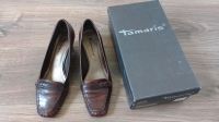 Tamaris Damen Schuhe Pumps mit 5 cm Absatz braun Leder Größe 40 Hessen - Weiterstadt Vorschau