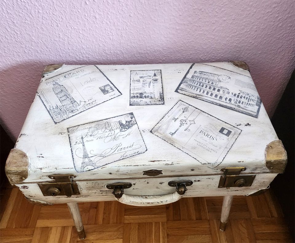 Kleiner Koffertisch ein Träumchen für Shabby Chic LiebhaberInnen in Bad Neuenahr-Ahrweiler