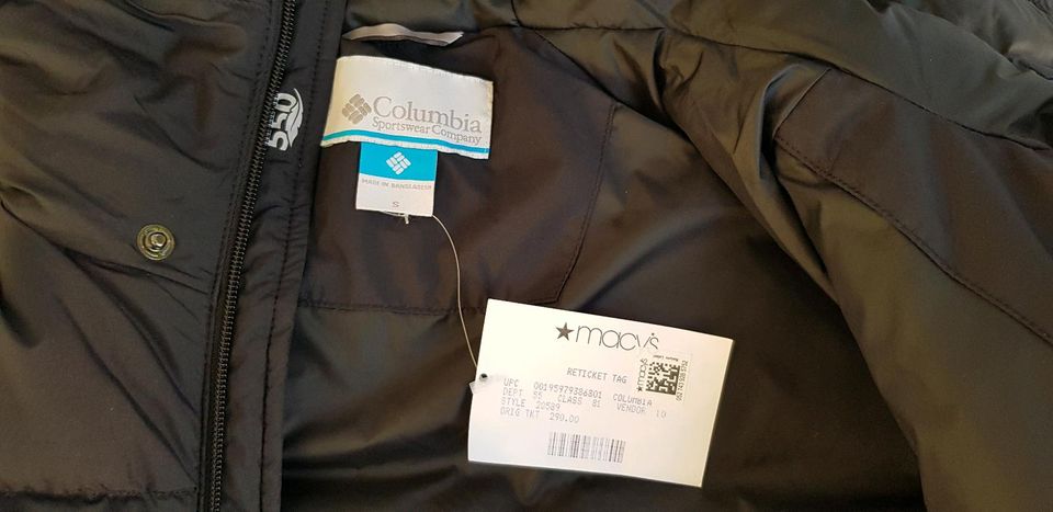 Columbia Daunenmantel neu m. Etikett Herren Winterjacke Gr. S in Rösrath