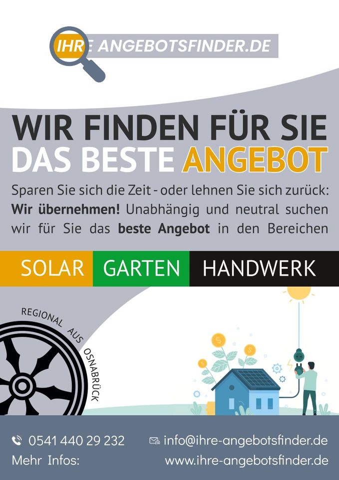 Beste Solar / PV Anlagen & Wintergarten Deals in Osnabrück! in Osnabrück
