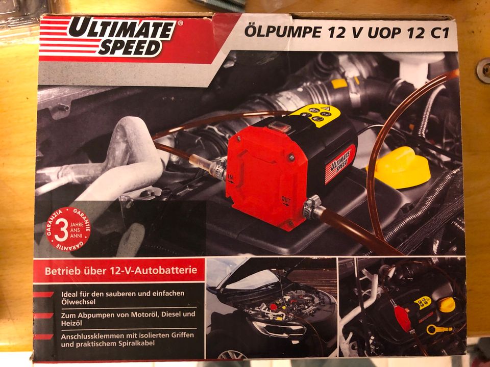 ULTIMATE SPEED Ölpumpe 12V Ölwechsel Öl Pumpe Motoröl Diesel in Bayern -  Forstern | Werkzeug Anzeigen | eBay Kleinanzeigen ist jetzt Kleinanzeigen