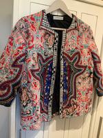 ZARA Boho JEANS Ethno BOHO INDIA Style BOLERO Jacke Blazer Gr. M Sendling - Obersendling Vorschau