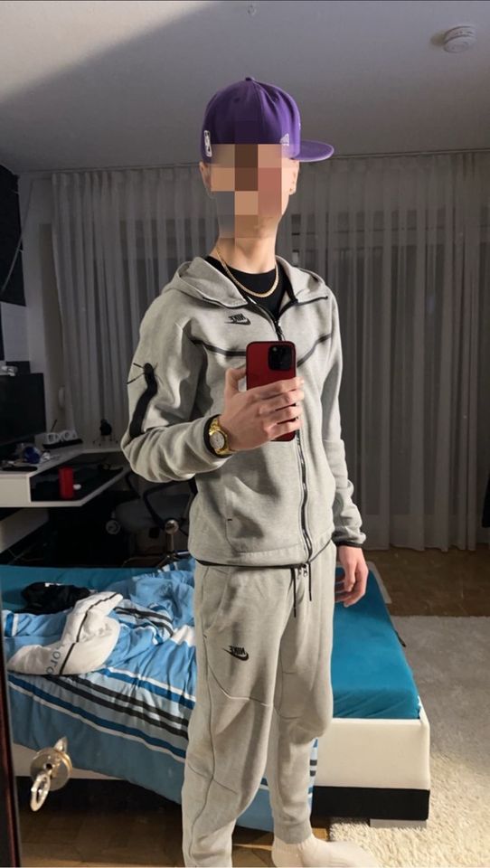 Nike tech fleece set grau xs in Bad Füssing