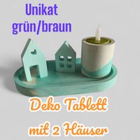 Deko Teelichhalter mit Tablett und Häuser Baden-Württemberg - Vaihingen an der Enz Vorschau