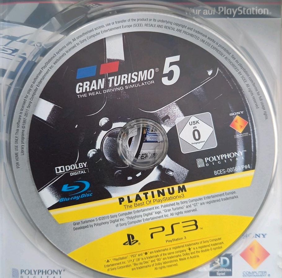 Gran Turismo 5 Platinum PS3 (auch abholbar) in Duisburg