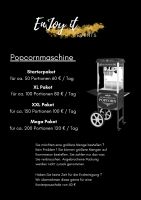 Popcornmaschine mieten verleih Hochzeit Event Geburtstag Fest Fun Hessen - Michelstadt Vorschau