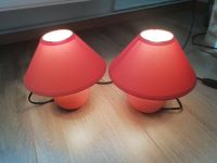 2x Lampe mit Schirm, Lampe, Stehlampe, Nachttisch, orange Niedersachsen - Sudwalde Vorschau