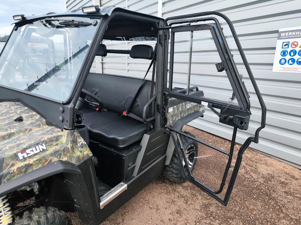 ⚠️HiSUN Sector 550 Camoflage⚠️ Kabine mit Heizung, UTV, 4x4 Geländefahrzeug, Jagdfahrzeug, Offroad, Freizeit, Camping, Forstfahrzeug, Agrarfahrzeug in Eisleben