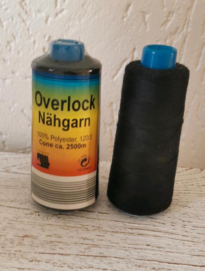 Overlock Nähgarn schwarz / Nähzeugbehälter / Deko / Vintage ♥️ in Dortmund