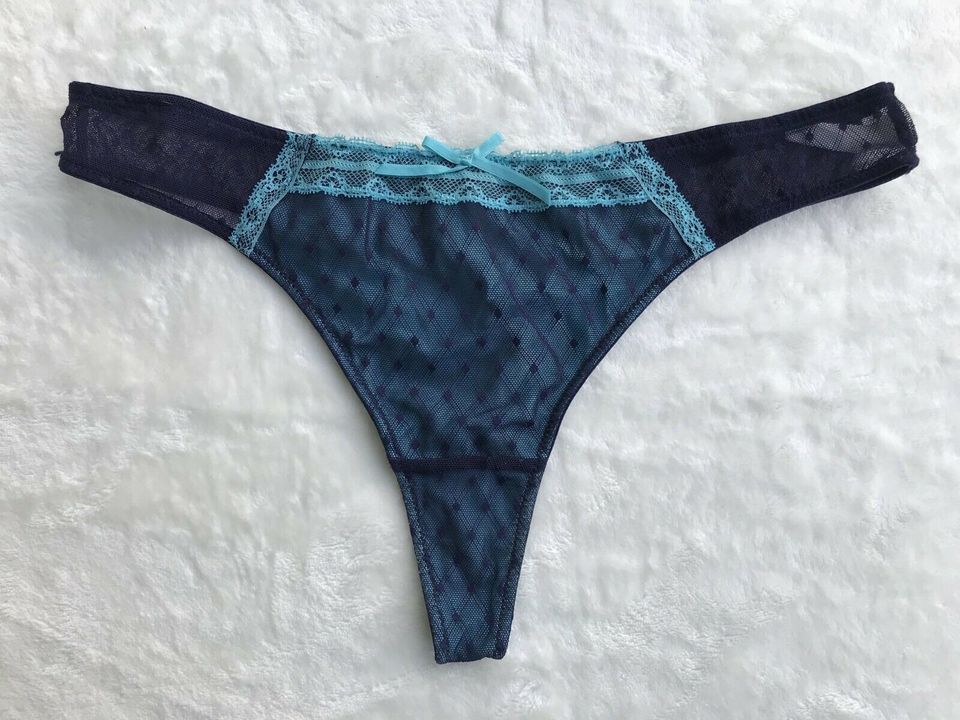 Dessous-Set von Lingerie dunkelblau-türkis in Schöllkrippen