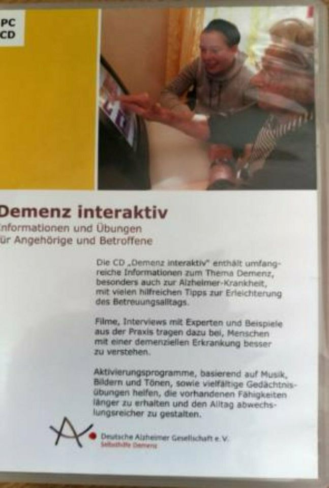 CD:Demenz interaktiv.Infos und PC-Übungen für Familie/Betroffene in Illingen