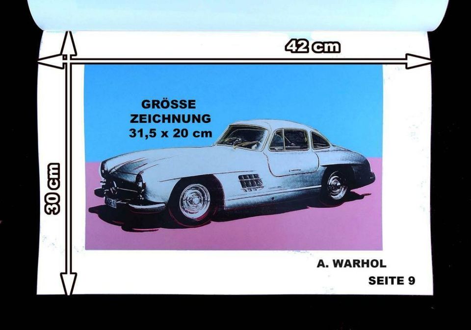 MERCEDES  R 129 , DIE SL - EDITION, H. LISKA + A. WARHOL MAPPE in Freden