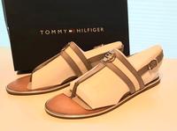 Neu Tommy Hilfiger Sandalen Größe 40 beige Neu Schleswig-Holstein - Leck Vorschau