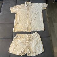 DDR Schlafanzug Herren Sommer kurz Baumwolle 50/52 beige Ostalgie Sachsen - Grimma Vorschau