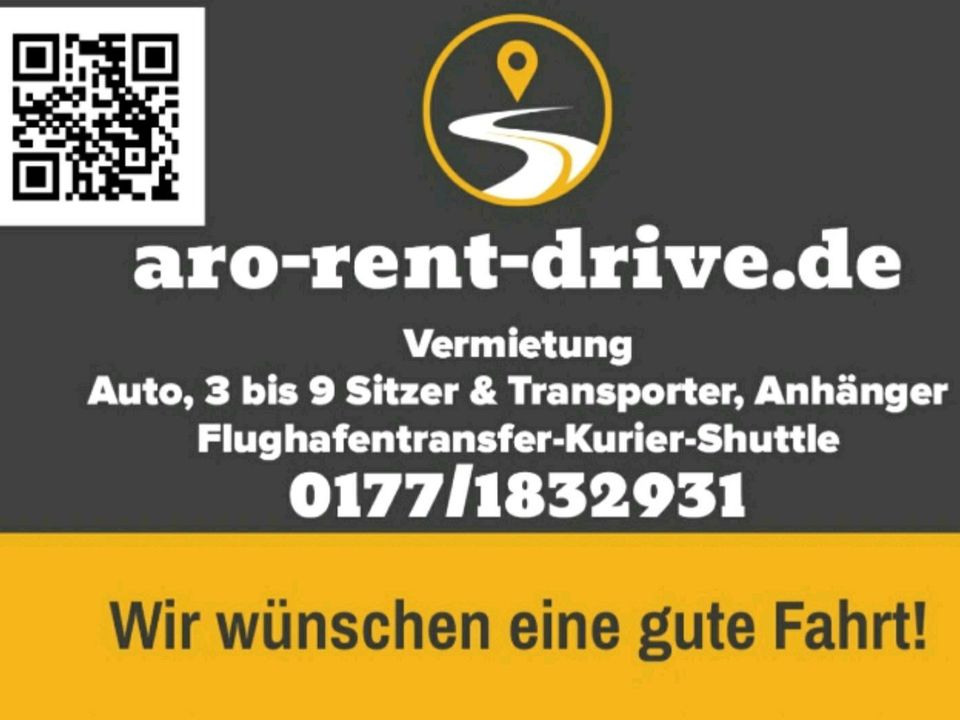 Auto 9-Sitzer Van Transporter mieten leihen rent Transfer, Kurier in Backnang