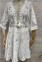 Damen boho Sommer Tunika Kleid Stickerei s m l Hessen - Groß-Gerau Vorschau