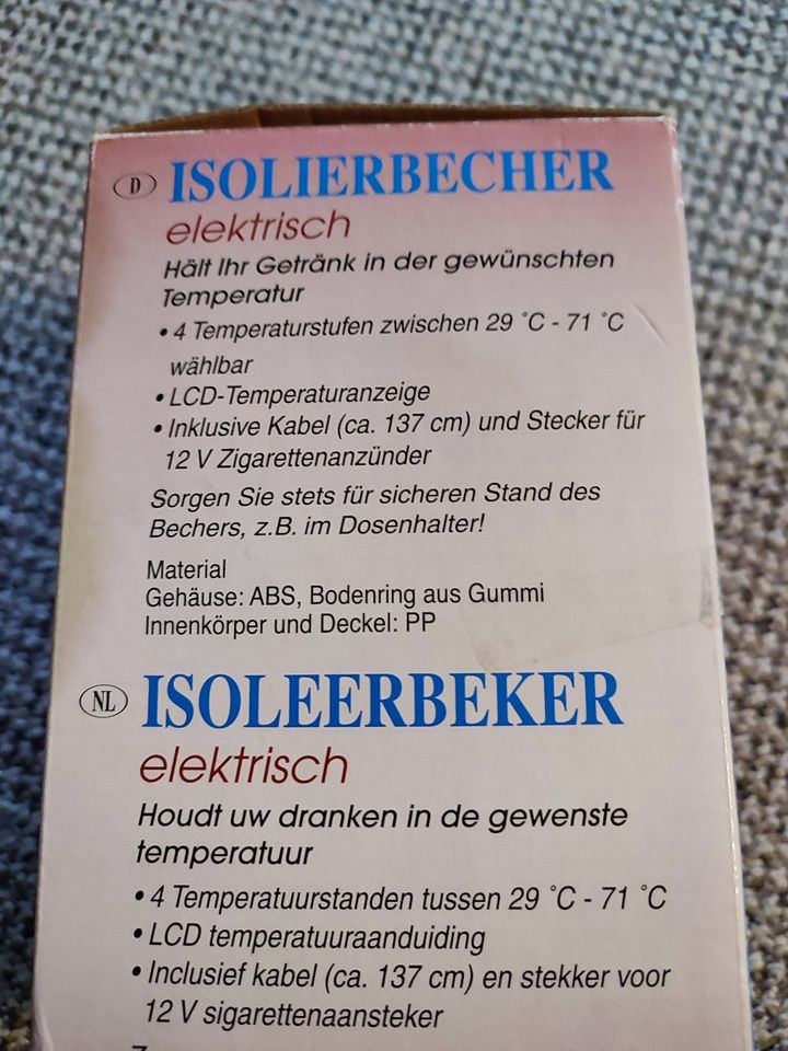 Elektrischer Getränke-Isolierbecher /Auto in Eibau-Walddorf