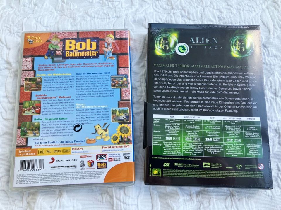 DVDs Alien Saga (5 DVDs) und Bob der Baumeister (FSK 16) in Saarbrücken