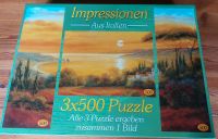 Puzzle Impresdionen aus Italien 3 x 500 Teile Rheinland-Pfalz - Wiedischhausen Vorschau