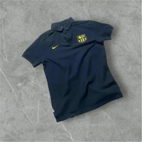 Nike FC Barcelona Polo Shirt Schwarz Gelbes Logo S M VintageStyle Nordrhein-Westfalen - Meckenheim Vorschau
