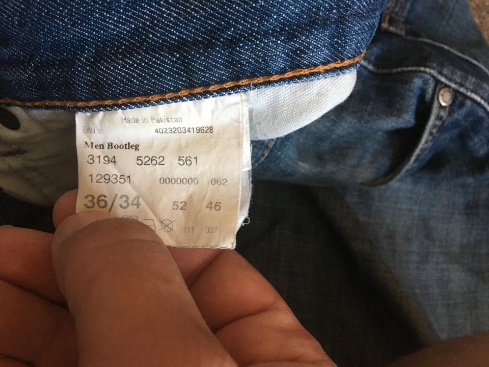 Mustang Jeans, Bootleg, 36/ 34, hell-/mittelblau, used in Bonn