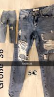 Blaue mom Jeans mit cuts hinten und vorne Nordrhein-Westfalen - Witten Vorschau