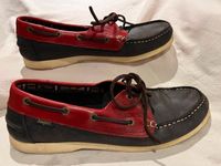 Segelschuhe Bootsschuhe Größe 44 Leder blau+rot Marke Newport Wandsbek - Hamburg Sasel Vorschau