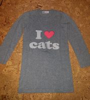 Kleid h&m 110/116 I love cats grau Bayern - Oberviechtach Vorschau