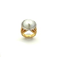 Damen Ring 750er Gold Mabe-Perle & Brillanten *Einzelstück* Baden-Württemberg - Leimen Vorschau