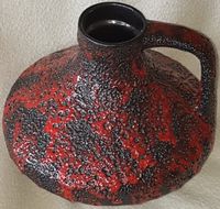 vintage Keramik Fat Lava JOPEKO Vase rot 47/25 1960-70er Baden-Württemberg - Konstanz Vorschau