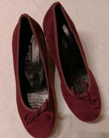 PaulGreen Pumps Velourleder bordo Gr.36 Bayern - Trostberg Vorschau