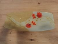 Schale Blumenmuster Glas Schmuck orange weiß beige asiatisch Hamburg-Mitte - Finkenwerder Vorschau