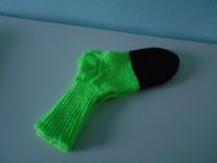 Socken selbstgetrickt Gr. 37 38 39 neon schwarz Neu handgestrickt Bayern - Karlshuld Vorschau