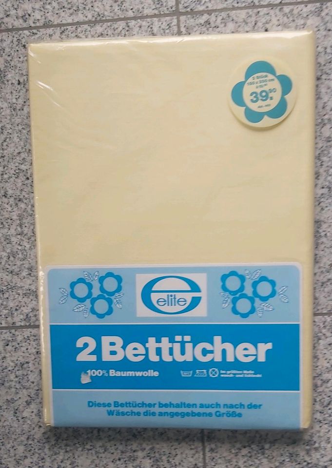 2 Betttücher Betttuch 150 x 260 cm NEU Bettwäsche in Köln