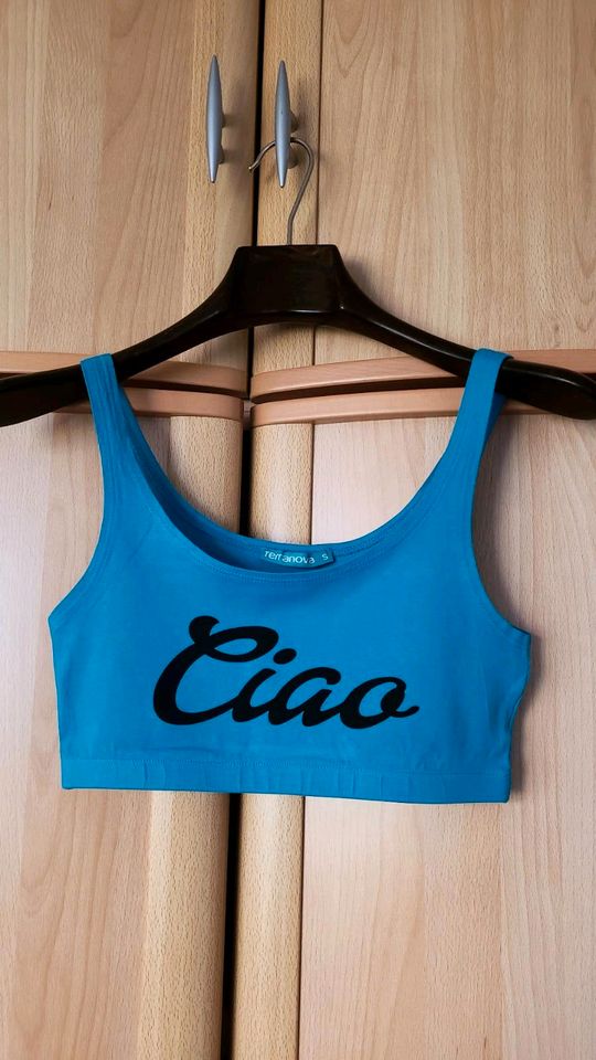 Terranova Crop Top Gym Ciao Slogan Gr. S NEU in Berlin